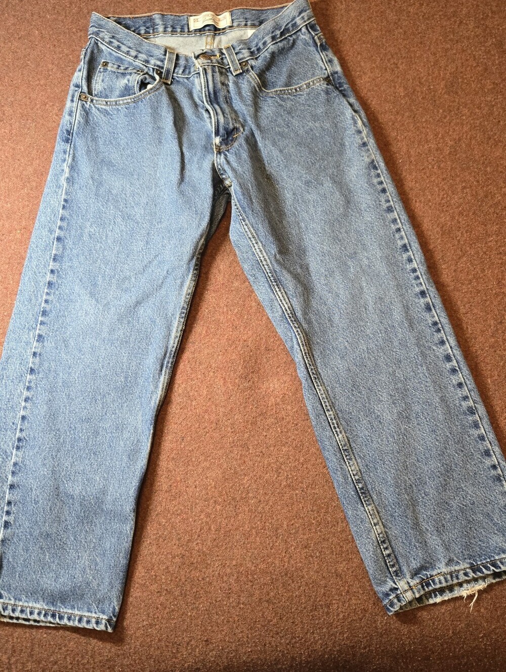 Levi Strauss Husky Boys Jeans Marked 31x27 Measuring 28x25 Stamped Irregular